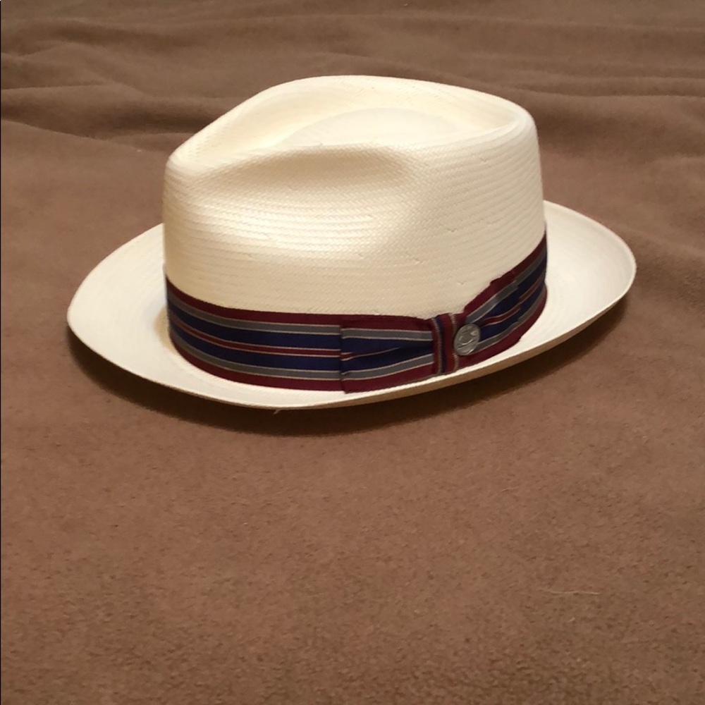 Stetson Straw Trilby - Cream